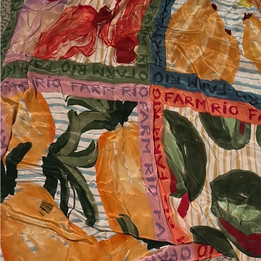 Farm Rio Colorful Fruit Scarf - Picture 3 of 8